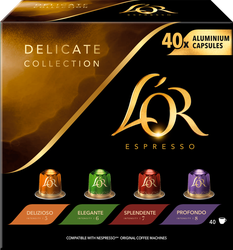 Набор кофе молотого в капсулах L'OR Espresso натуральный жареный, 40кап, вид