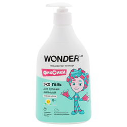 Гель для купания WONDER LAB Нежная забота, с 0 лет, 540мл, детальное фото