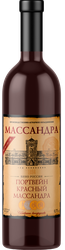 Вино крепленое ликерное МАССАНДРА Портвейн Массандра марочное красное, 0.75л, крупный план