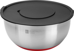 Миска PLATINUM CHOICE нержавеющая сталь с набором терок – 3шт, 4.8л, Арт. HLLG2, фотография
