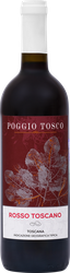 Вино POGGIO TOSCO Россо Тоскано сортовое красное сухое, 0.75л, вид