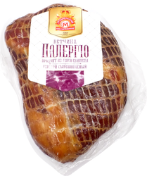 Ветчина сырокопченая МК ГРОДНЕНСКИЙ Палермо, весовая, крупный план
