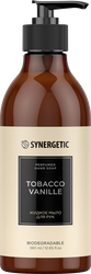 Мыло жидкое SYNERGETIC Табак, ваниль, 380мл, вид