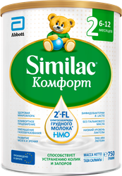 Смесь SIMILAC Комфорт 2, лечебно-профилактическая, с 6 месяцев, 750г, фотография