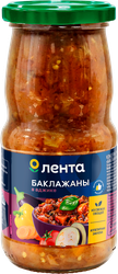Баклажаны ЛЕНТА в аджике, 470г, крупный план