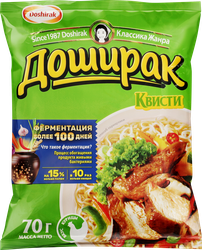 Лапша DOSHIRAK Квисти со вкусом курицы, 70г, фотография