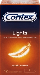 Презервативы CONTEX Lights, 12шт