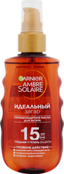 Масло-спрей д/загара garnier 150мл ambre solaire идеальный з, вид