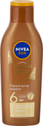 Лосьон NIVEA солнцезащитн Sun с витамином Е и каротином SPF 6, крупный план