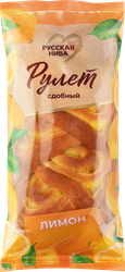 Рулет сдобный РУССКАЯ НИВА Лимон, 140г, фото