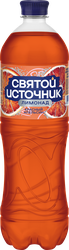 Лимонад СВЯТОЙ ИСТОЧНИК, красный апельсин, сильногазированный, 1л, детальное фото