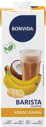 Напиток на растительной основе BONVIDA Barista Кокос, банан 1,8%, 1000мл, изображение
