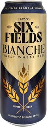 Напиток пивной SIX FIELDS Blanche Файнест Вит Бир пастеризованный нефильтрованный неосветленный 5,0%, 0.5л, вид
