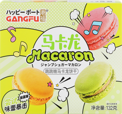 Печенье-сэндвич GANG-FU Macaron со кусом чая матча, 132г, изображение