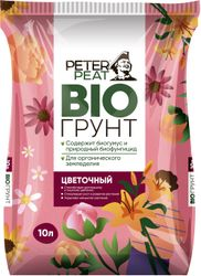 Грунт Peter Peat Bio для декоративно-цветущих, 10л, изображение
