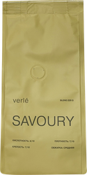 Кофе зерновой VERLE Blend Savoury натуральный обжаренный, 220г, детальное фото