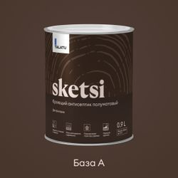 Кроющий антисептик полуматовый TALATU SKETSI БАЗА A 0,9 л, фотография