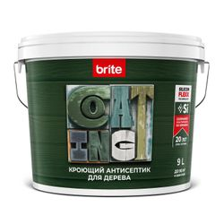 Антисептик BRITE FLEXX для дерева кроющий база С, ведро 9 л, детальное фото