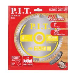 Диск пильный P.I.T. 200x32/30x1,4 мм 48T ACTW10-200T48, детальное фото