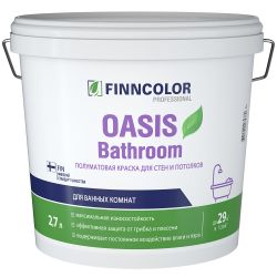 Краска FINNCOLOR OASIS BATHROOM A полуматовая 2,7Л, фотография