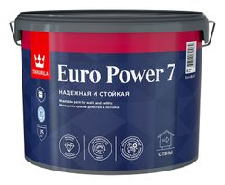 Краска интерьерная Tikkurila/Tikkivala Euro Power 7 матовая база C 9 л, картинка