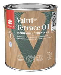 Масло Tikkurila/Tikkivala Valtti Terrace Oil бесцветное 0,9 л, детальное фото