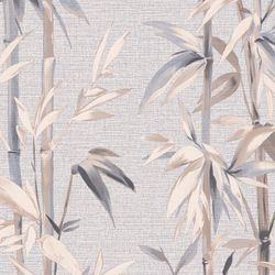 Виниловые обои WallSecret Bamboo 8735-14 серые 1,06х10,05 м, фото