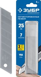 Лезвие для ножа ЗУБР запасное 25 мм 5 шт, картинка