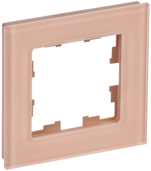 Рамка 1 пост IEK BRITE персиковый матовый, фотография