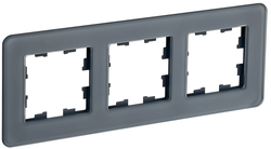 Рамка 3 поста IEK BRITE BR-M32-G-41-K53 графит, изображение