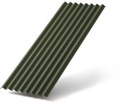 Лист кровельный скатный Ондулин DIY зеленый 1950х760 мм 1,22 кв. м, картинка