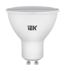 Лампа IEK LED 4К 5вт GU10 софит нейтр. свет, фотография