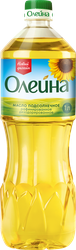 Масло подсолнечное ОЛЕЙНА рафинированное дезодорированное 1-й сорт, 1л, картинка