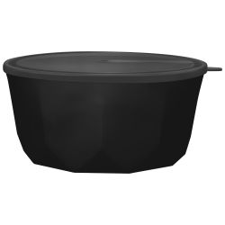 Салатник PLAST TEAM black с крышкой 3,1 л, фотография