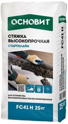 Стяжка цементная ОСНОВИТ Стартолайн FC 41 H 25 кг, крупный план