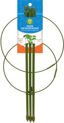 Опора круглая GARDEN SHOW сталь 20х40х20 см зеленая, изображение