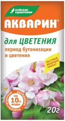 Удобрение комплексное Буйские Удобрения АКВАРИН для цветения 20 г, вид
