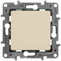 Переключатель 1-клавишный Legrand Etika 672309 слоновая кость, детальное фото