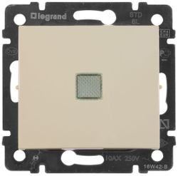 Переключатель 1-клавишный Legrand Valena 695603 слоновая кость, детальное фото