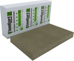 Плита звукопоглощающая SoundGuard ЭкоАкустик 80 1250х600х20 мм 7,5 м2, фотография