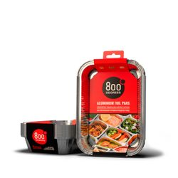 Алюминиевые поддоны 800 Degrees Foil Pans M-size, 10 шт., детальное фото