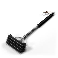 Щетка т-образная для чистки решеток 800 degrees triple head wide brass brush, изображение