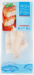 Треска замороженная WISH FISH филе, 500г, крупный план