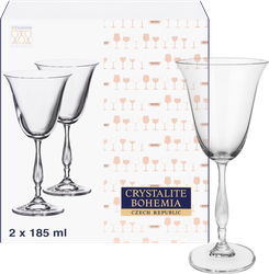 Набор фужеров для вина CRYSTALITE BOHEMIA Fregata/Antik 185мл, Арт. 58368, 2шт, крупный план
