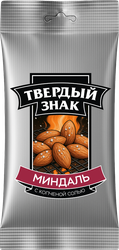 Миндаль ТВЕРДЫЙ ЗНАК жареный с копченой солью, 40г, изображение