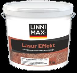 Декоративное покрытие для фасадов и интерьеров с эффектом лазури LINNIMAX Lasur Effekt matt / Лазурь эффект матт 2,5 л, крупный план