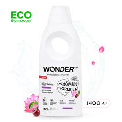 Гель для стирки Wonder lab Эко для белого белья лотос и вишня 1,4 л, фото