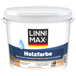 Краска водно-дисперсионная LINNIMAX Holzfarbe / Хольцфарбе База 1 9 л, изображение
