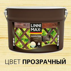 Лессирующий антисептик LINNIMAX Лазурь-гель для дерева 9 л, картинка