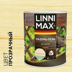 Лессирующий антисептик LINNIMAX Лазурь-гель для дерева 0,75 л, изображение